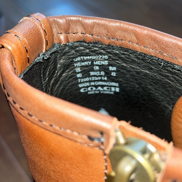 Coach Henry Dress Leather Boots - Picture 8 of 11